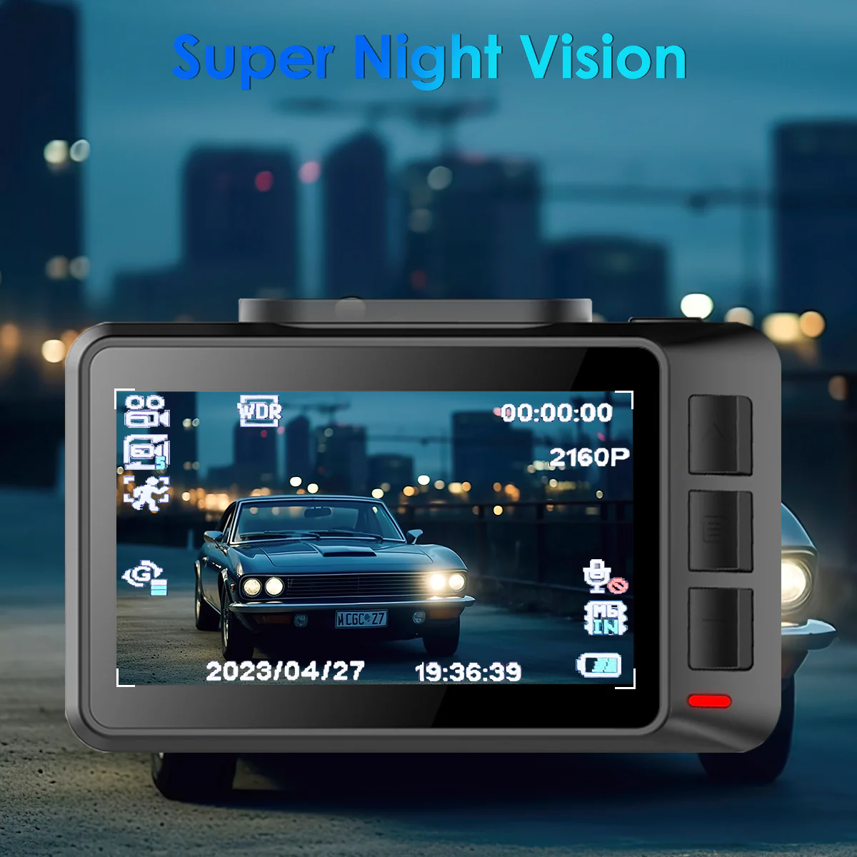 CARPURIDE T8, 2.45 Inch IPS, 4K UHD 2160P Dash Camera - Image 6
