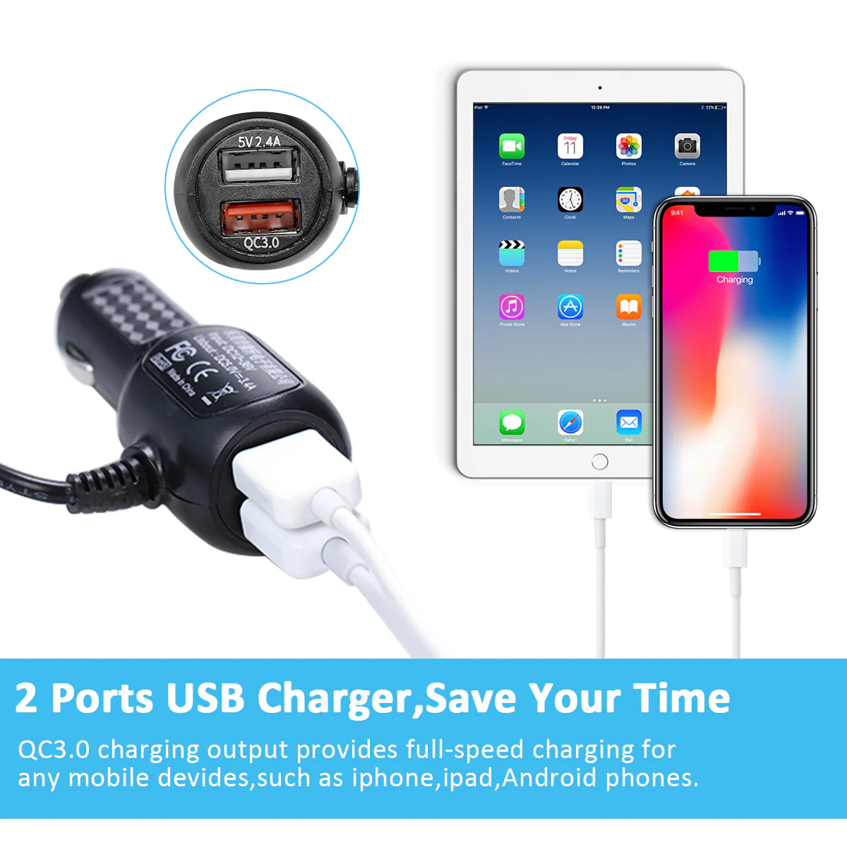 CARPURIDE 2 Ports USB Charger - Image 4