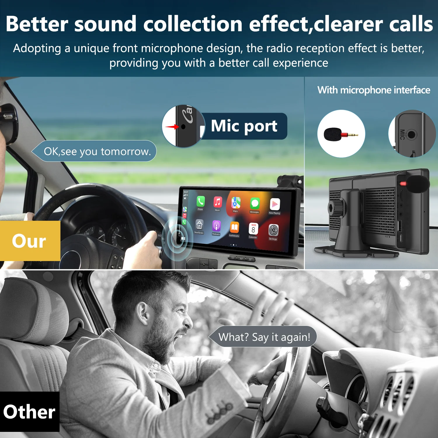 CARPURIDE C92 Portable Smart Multimedia Dashboard Console - Image 9