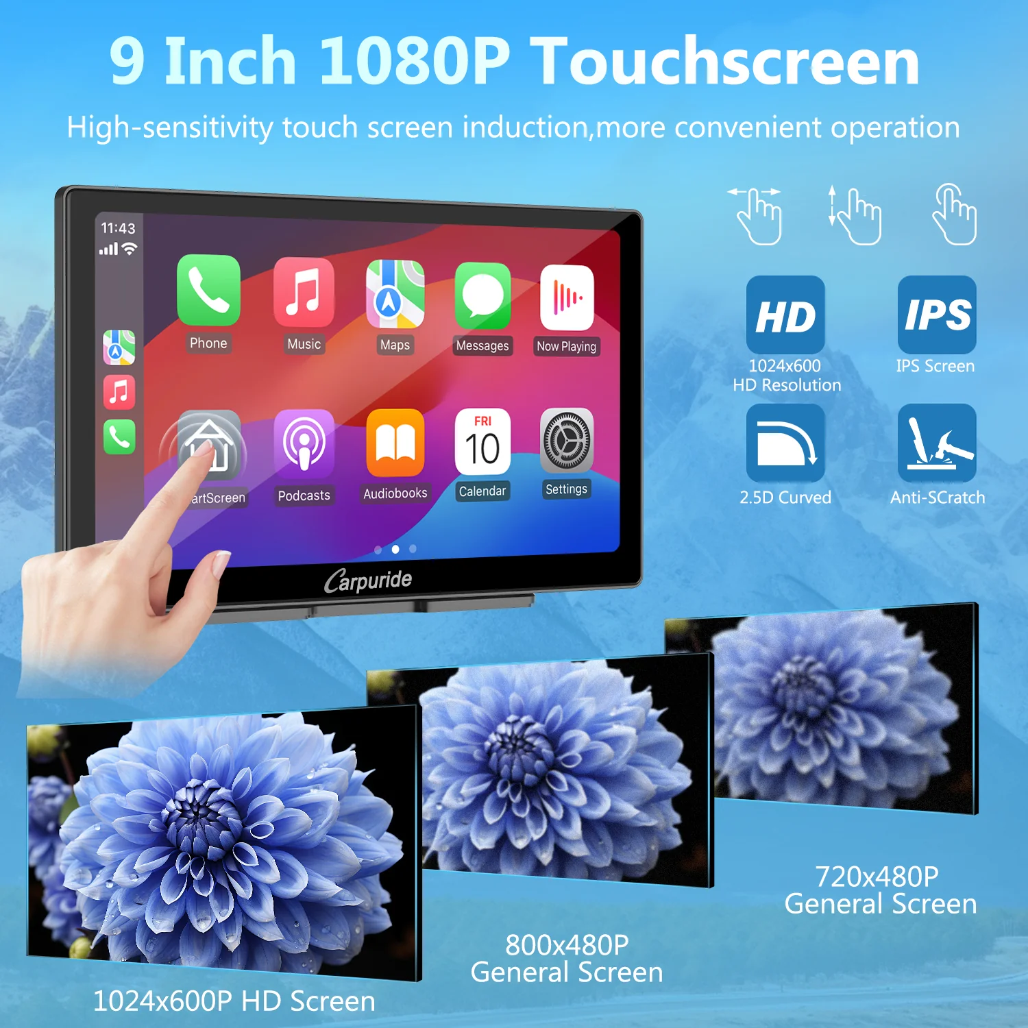 CARPURIDE C98 Portable Smart Multimedia Dashboard Console - Image 8