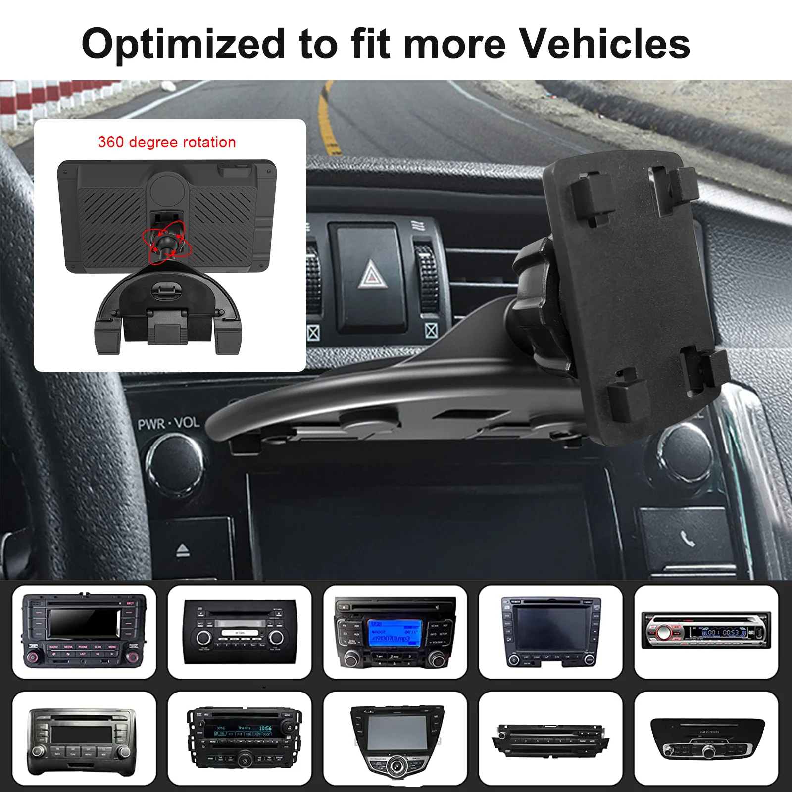 CARPURIDE CD Slot Mounting Bracket - Image 4