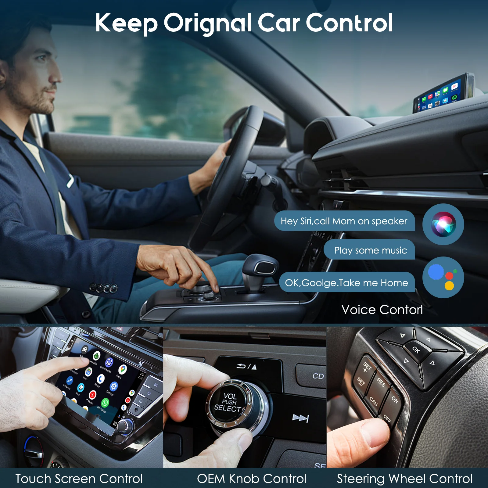 CARPURIDE H02  2-in-1 Magic Box adapter  - Wireless CarPlay or Android Auto Adapter - Image 4
