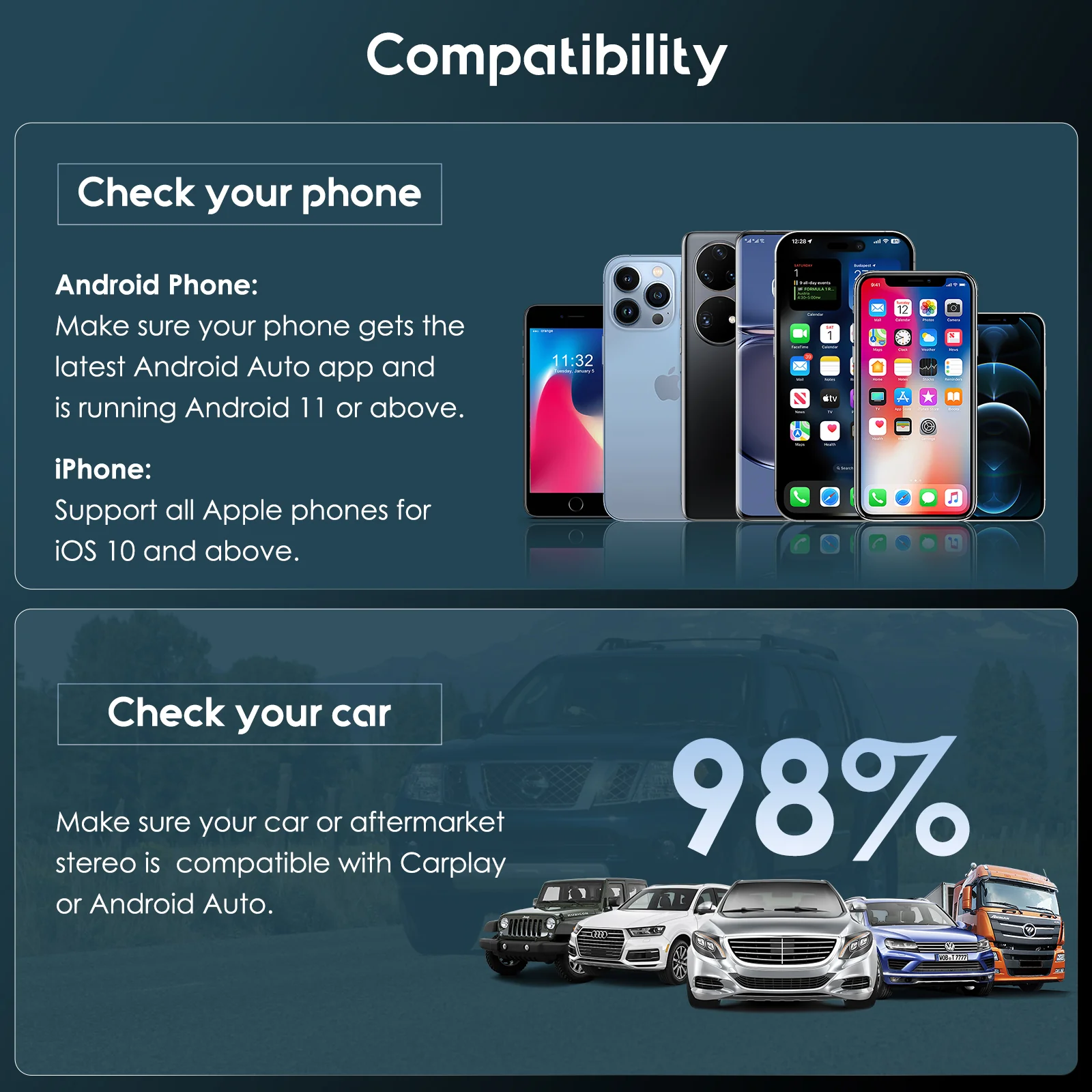 CARPURIDE H02  2-in-1 Magic Box adapter  - Wireless CarPlay or Android Auto Adapter - Image 8