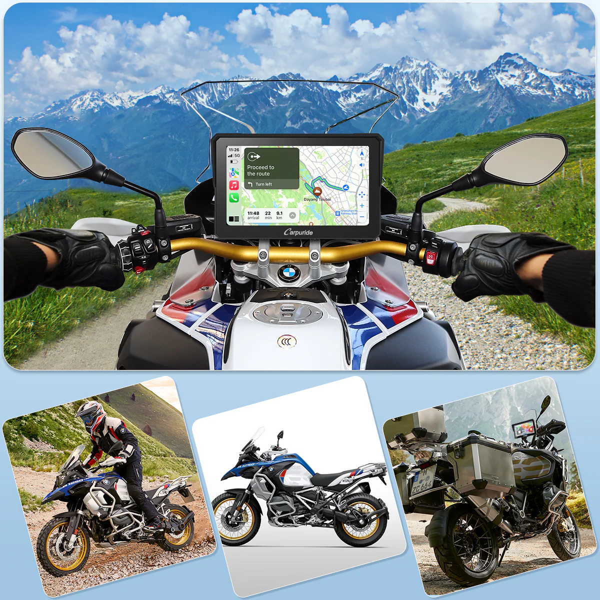 Carpuride Motorcycle Navigation Bracket - Image 7