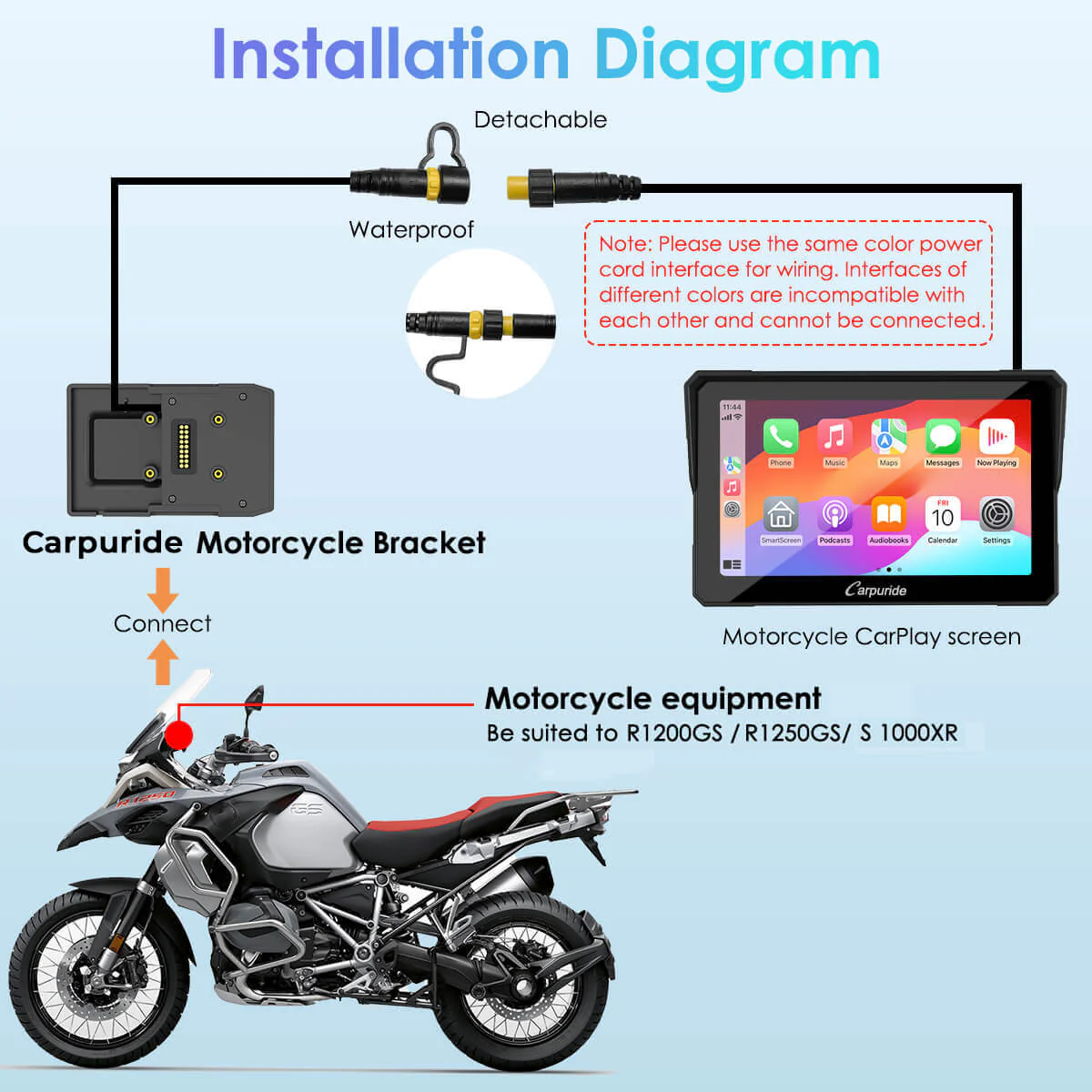 Carpuride Motorcycle Navigation Bracket - Image 9