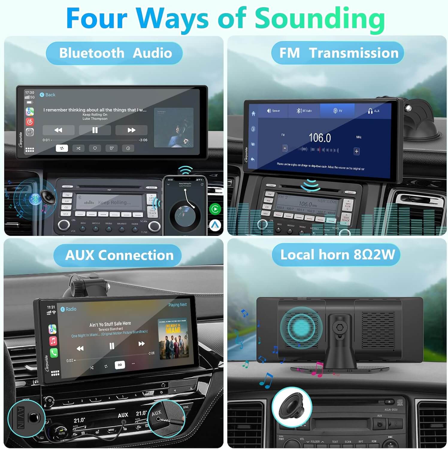 CARPURIDE V92R with Rear Camera optional Portable Smart Dashboard Console - Image 4
