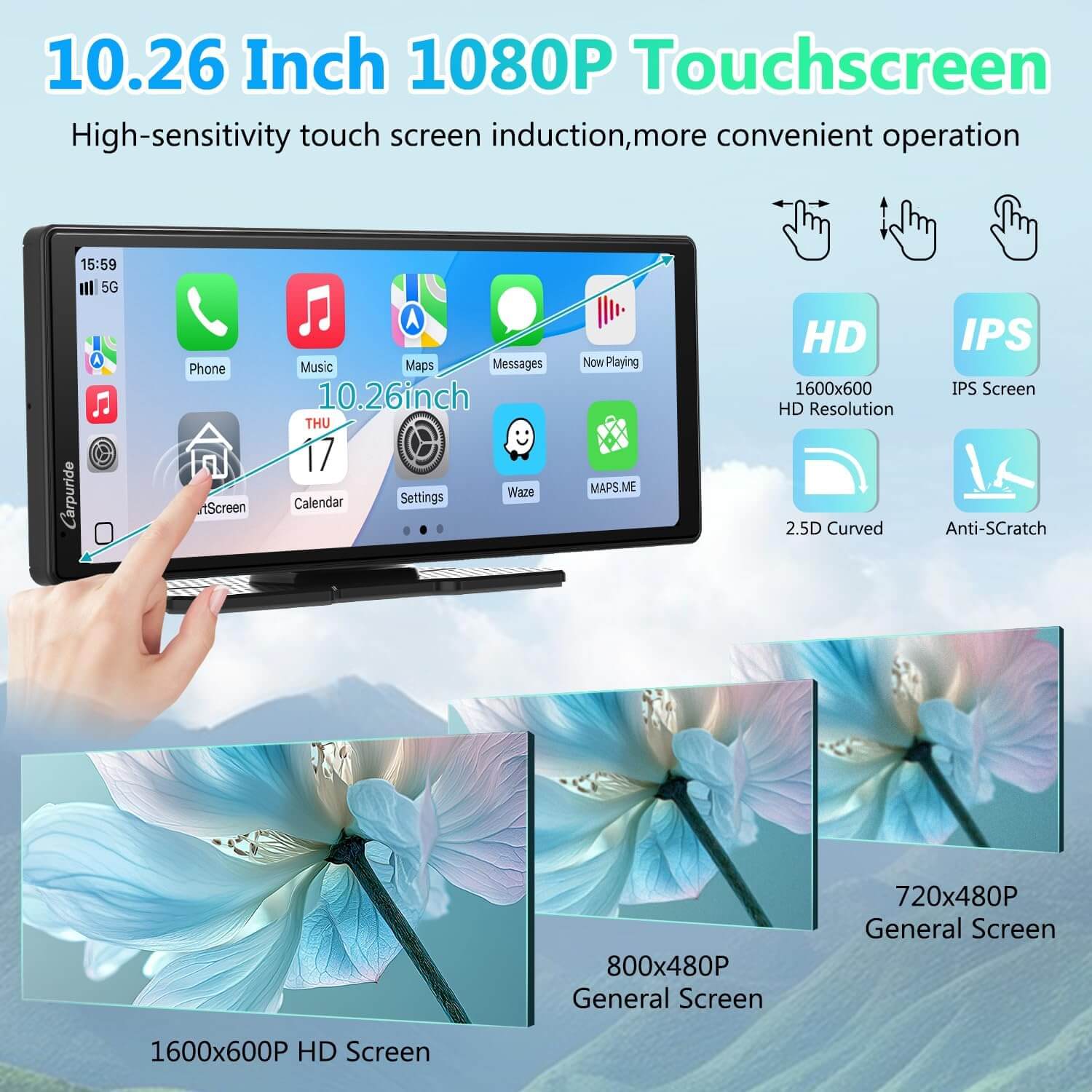 CARPURIDE V92R with Rear Camera optional Portable Smart Dashboard Console - Image 5