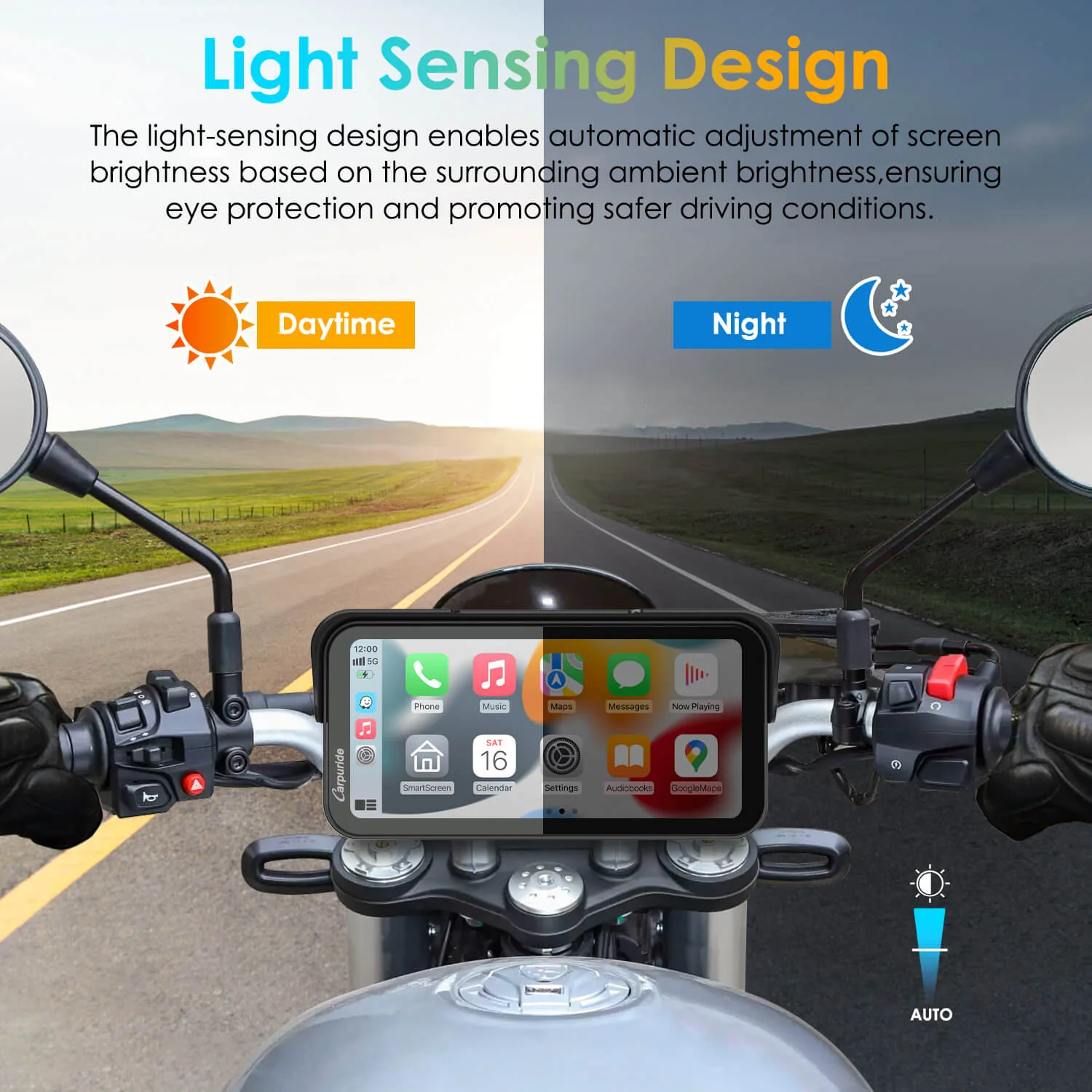 Carpuride W603 Wireless Portable Waterproof IP67 Motorcycle Stereo - Image 7