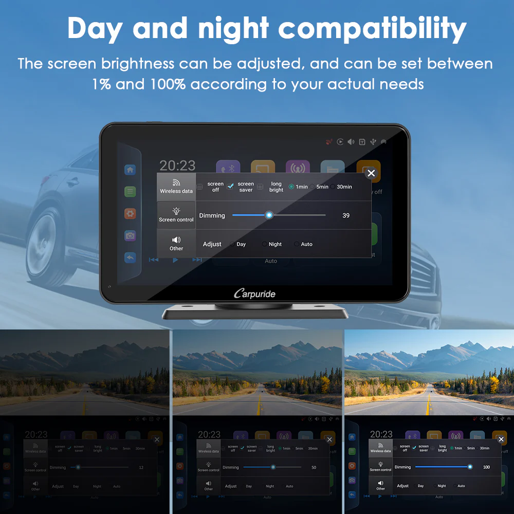 CARPURIDE W701 Plus Portable Wireless Car Stereo with Backup Camera, Support Install Apps - Image 9