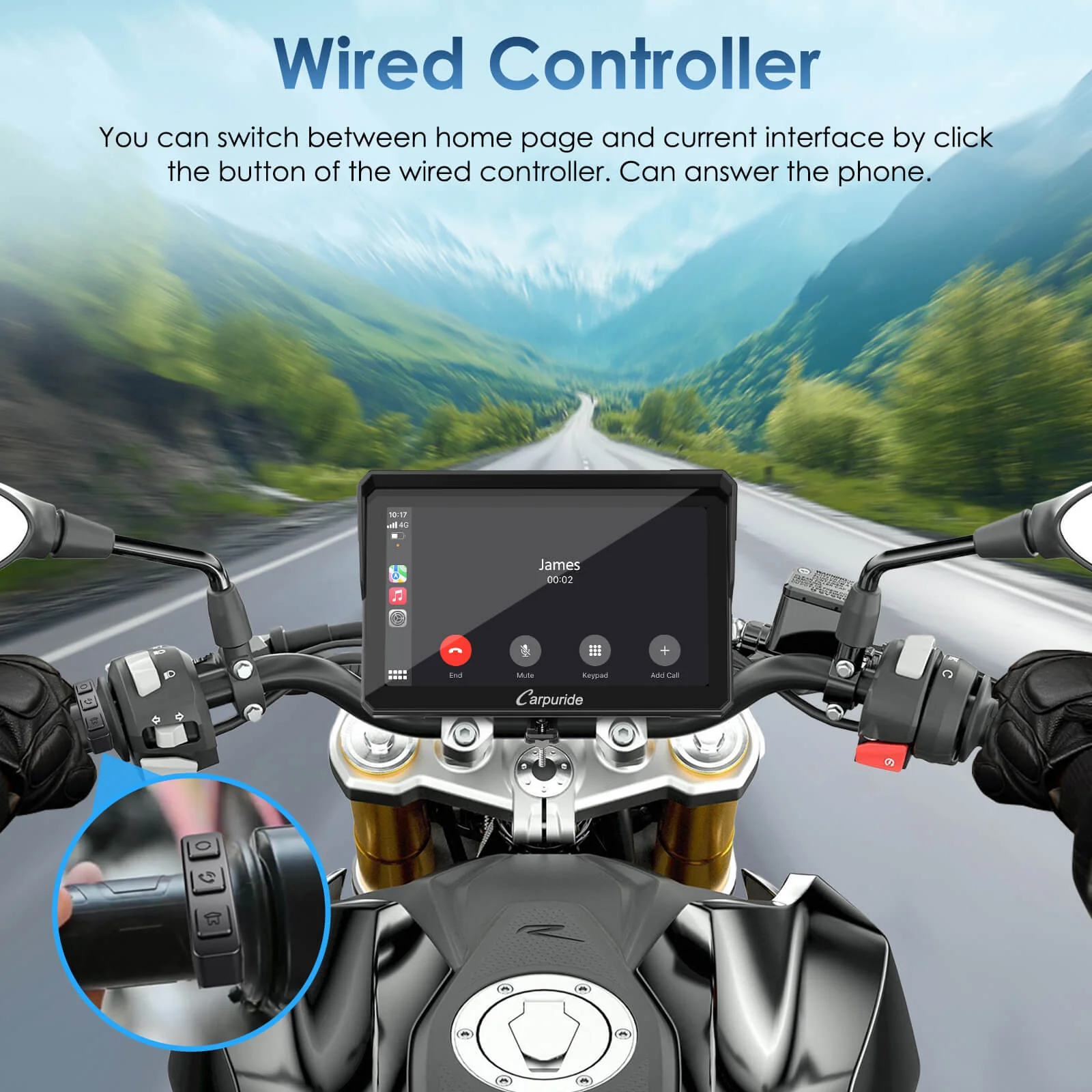 Carpuride W702S Pro/W502S Pro | Universal Motorcycle CarPlay with Optional TPMS & Plug-and-Play BM05 Bracket - Image 7