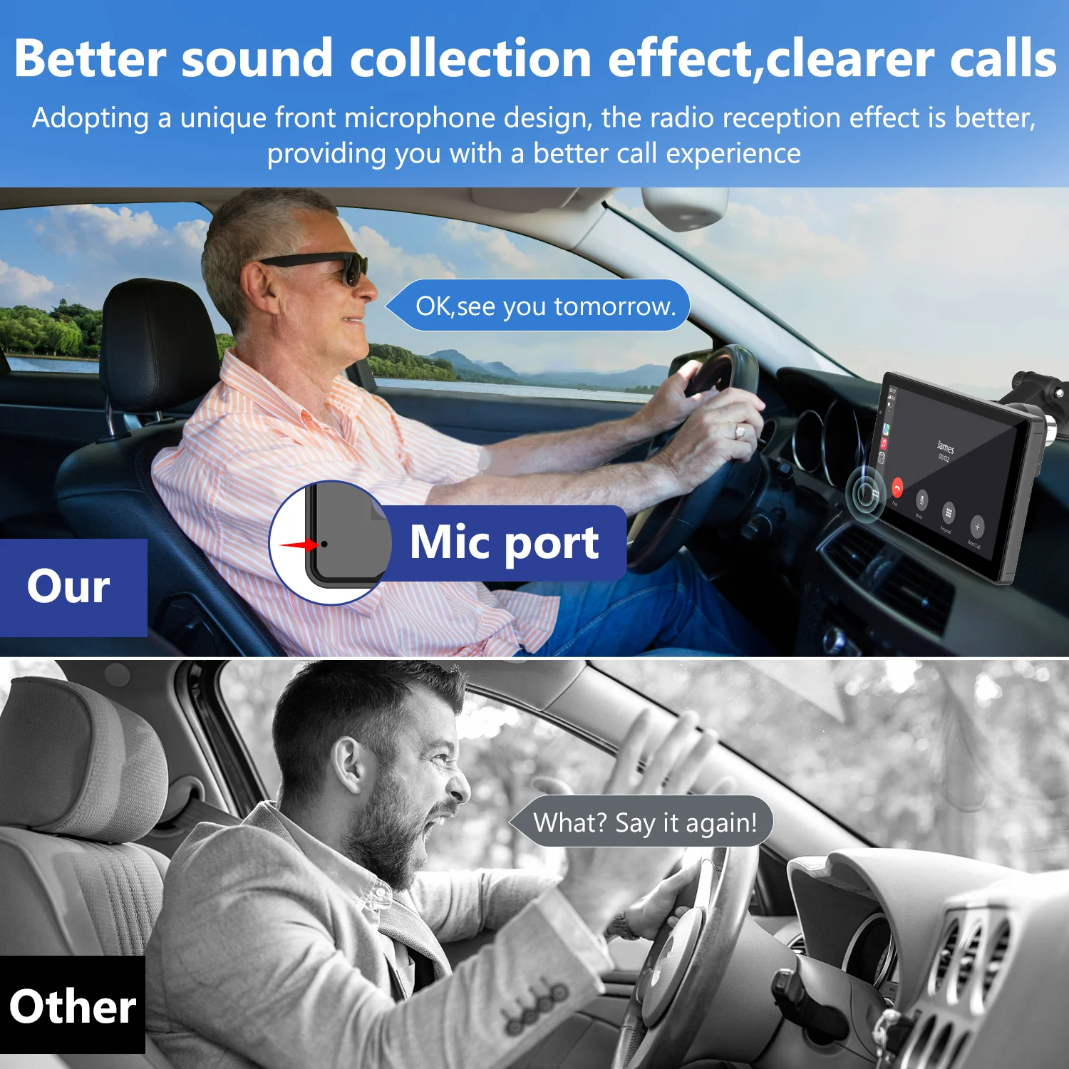 CARPURIDE W703 Portable Smart Multimedia Car Stereo with Dual Cameras and DVR Function - Image 11