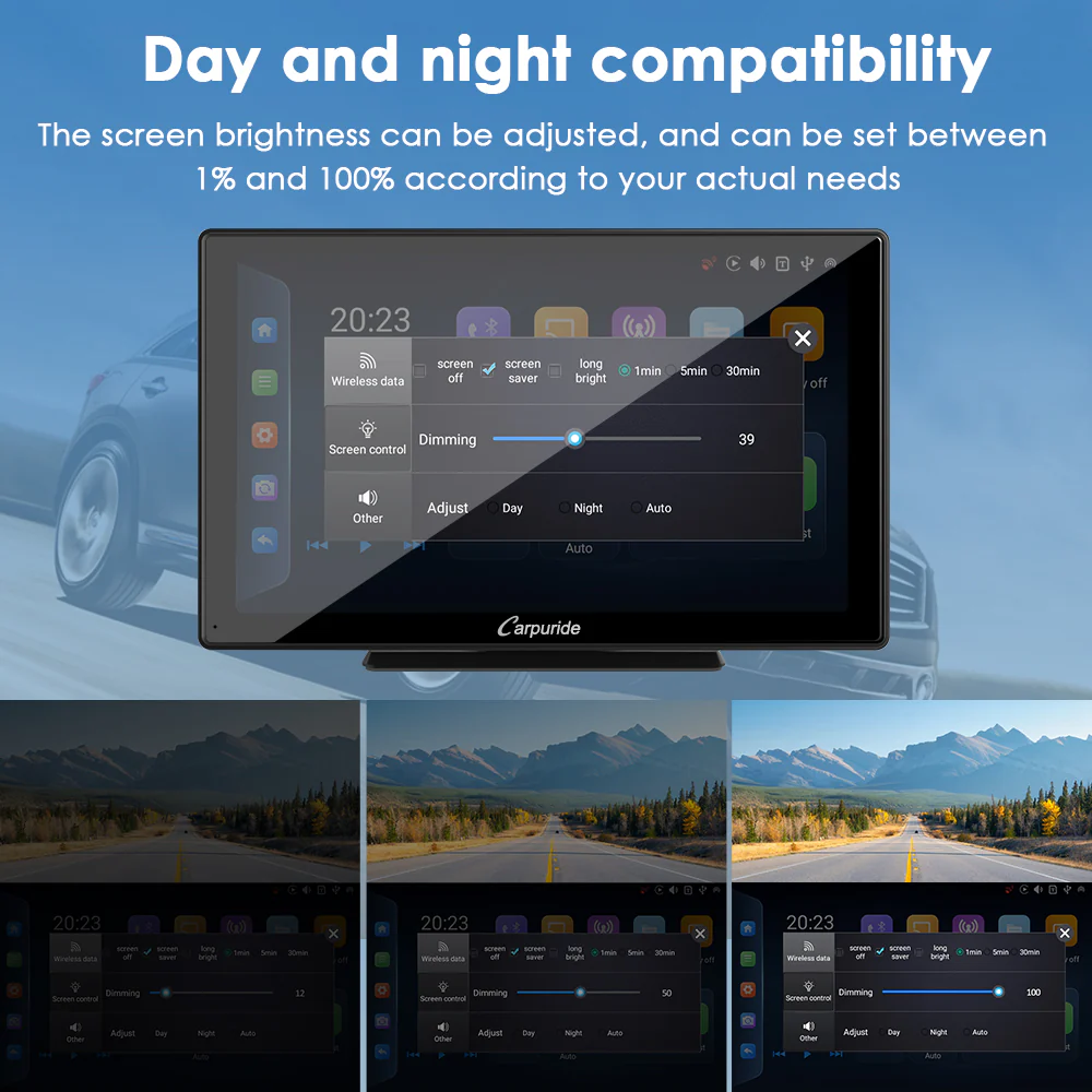 CARPURIDE W901 Plus Portable Wireless Car Stereo, Support Install Apps - Image 7