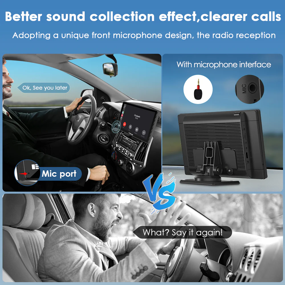CARPURIDE W901 Plus Portable Wireless Car Stereo with Backup Camera, Support Install Apps - Image 8