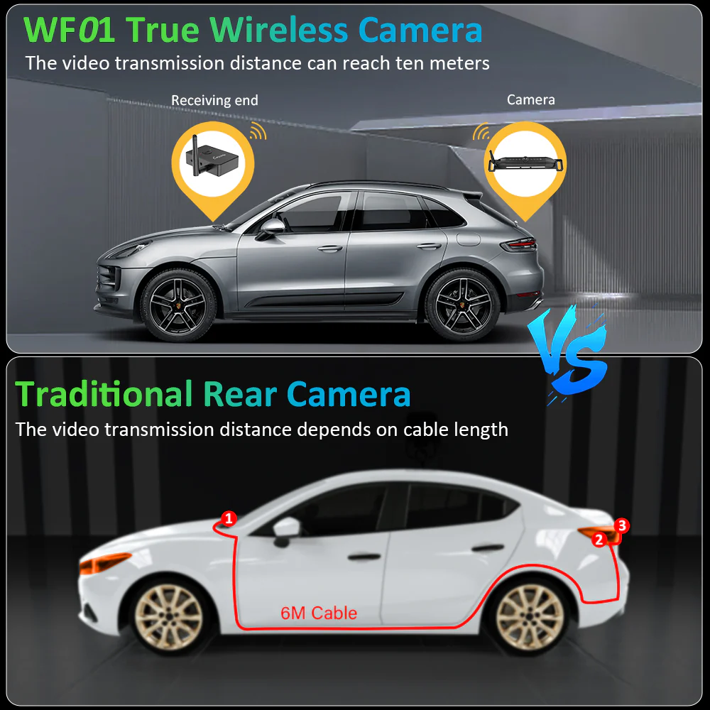CARPURIDE W901 Portable Smart Multimedia Dashboard Console With WF01 Wireless Rear Camera - Image 11