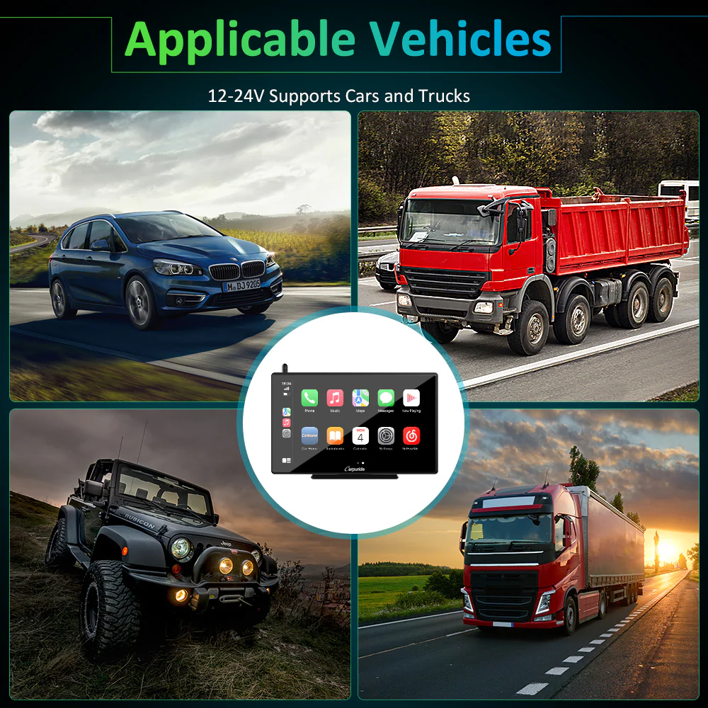 CARPURIDE W901 Portable Smart Multimedia Dashboard Console With WF01 Wireless Rear Camera - Image 8