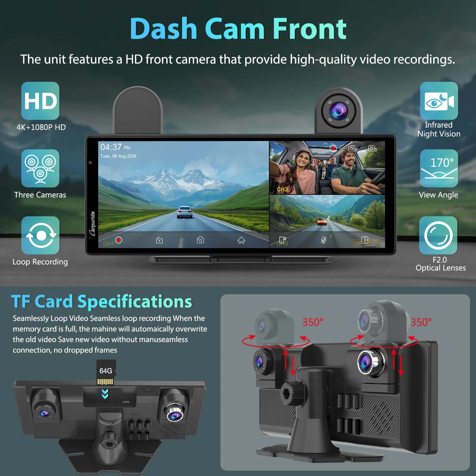 Carpuride W903S Best Car Audio Touch Screen With DVR - Image 6