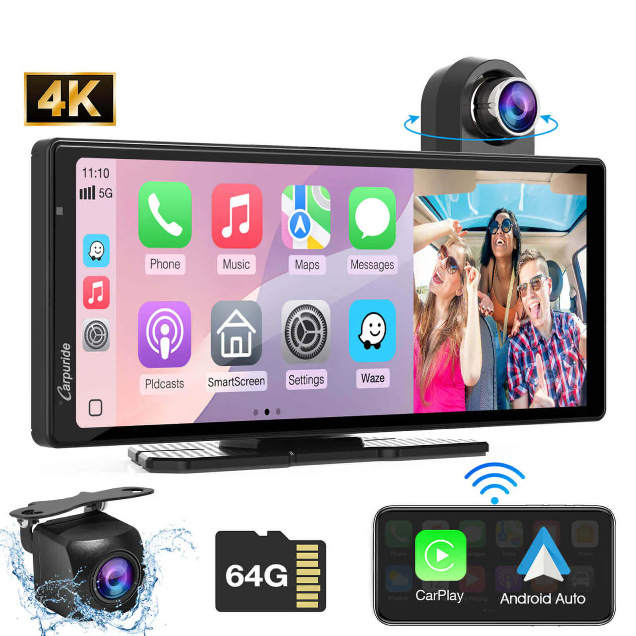 Carpuride W904 Best Car Audio Touch Screen With DVR - Image 10