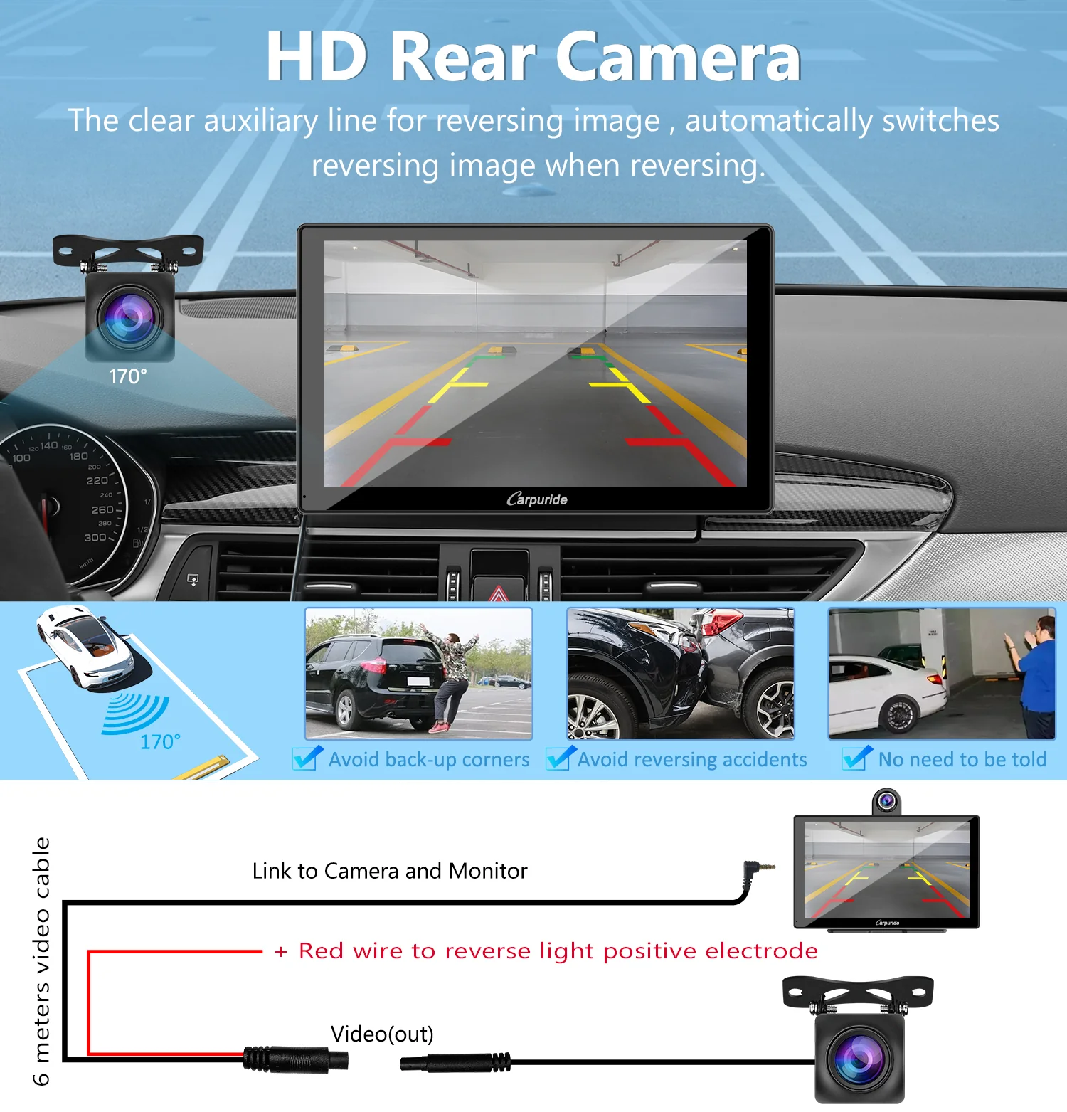 CARPURIDE W905 Portable Smart Multimedia Car Stereo with Dual Cameras and DVR Function - Image 9