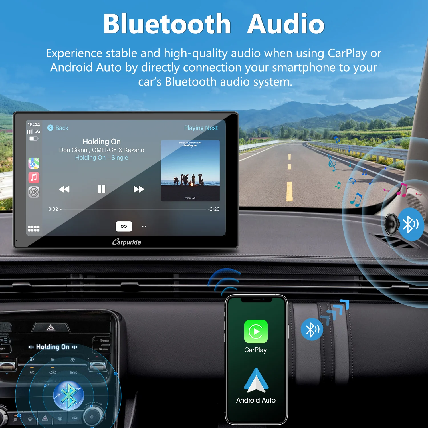 CARPURIDE W905 Portable Smart Multimedia Dashboard Console with Front Camera and DVR Function - Image 7