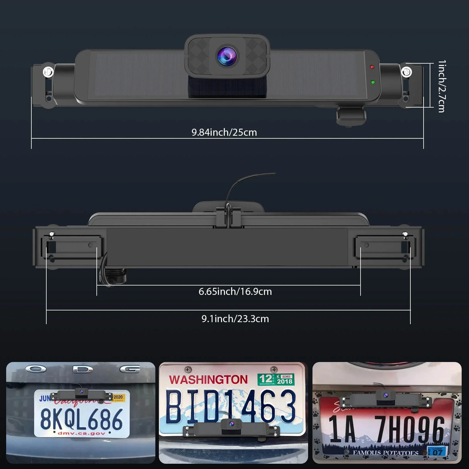 Carpuride WF02 Solar-Powered Wireless Backup Camera- Easy Install | HD Night Vision | Universal Fit - Image 6