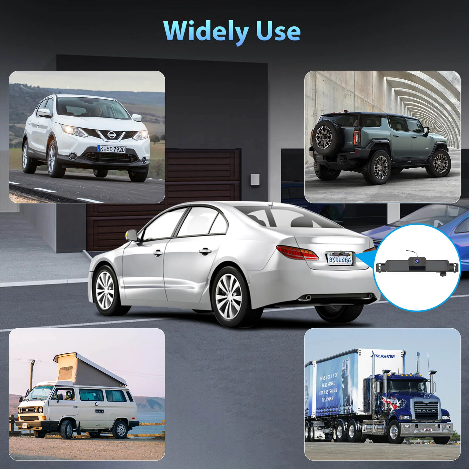 Carpuride WF02 Solar-Powered Wireless Backup Camera- Easy Install | HD Night Vision | Universal Fit - Image 9